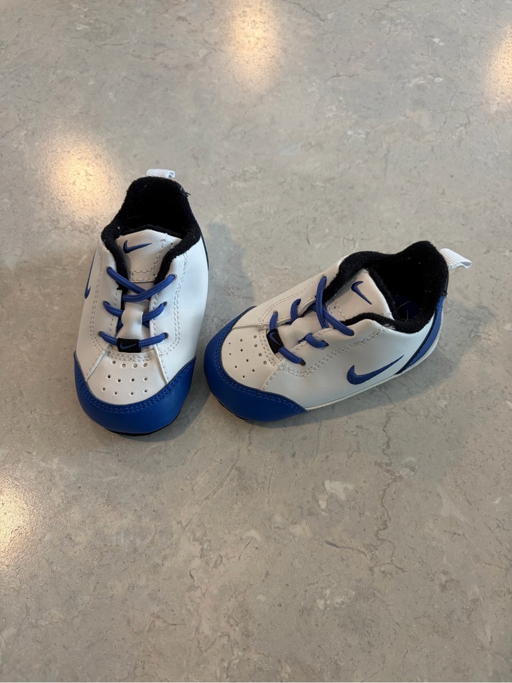 Nike Kids White and Blue Sneakers - Infant Athletic Shoes